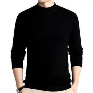 니트 스웨터 폴라 얇은 겨울 티 긴 이너 팔 목 가을