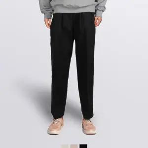 남자포멀 [국내생산] 투턱 와이드팬츠 밴딩