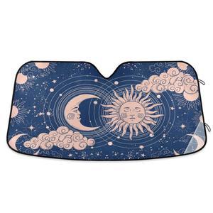 스시요 윈드실드 선쉐이드 블루 매직 유니버스 문 선카 앞 유리창 접이식 선바이저 프로텍터가 자외선을 차단하여 차량을 시원하게 유지합니다