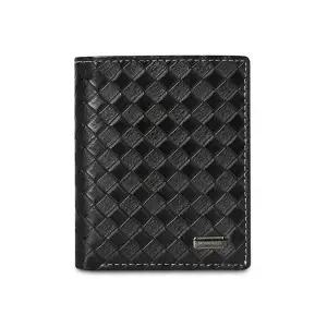 부드러운 격자 무늬 슬림 중지갑 남성 지갑 엣지매력