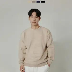 루즈핏 맨투맨 티셔츠 와플