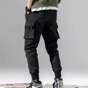 2컬러 편한 바지 - 허리 카고 캐주얼 조거 팬츠 남자 밴딩