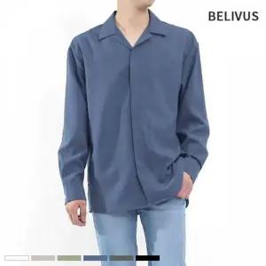 오픈 셔츠 무지 빌리버스 BRV026 카라 남방 남자