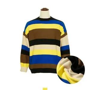 스트라이프니트 컬러풀 오버핏