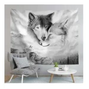 늑대 패브릭 포스터 가림막 커튼 가리개 커텐 바란스 가림천 천포스터 가림천