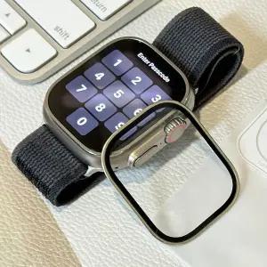 엔터콘 애플워치 울트라 강화유리 베젤링 필름