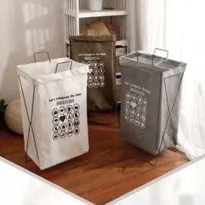 다용도 접이식 분리수거함 빨래바구니 4L 3컬러 쓰레기통 바스켓 장난감정리함_24539209