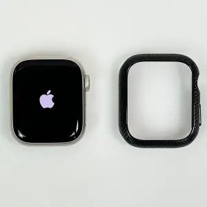 엔터콘 애플워치 탄소섬유 패턴 투명 케이스