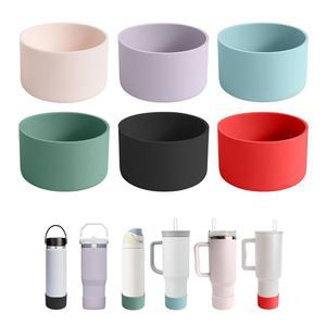 [미국배송] 물병용 IOXXL 6PCS 실리콘 컵 부츠 핏 스탠리 / 하이드로 플라스크 심플 모던 예티 오왈라 폭 2.8-3.1인치 하단 보호 커버 슬리브 (6가지 색상)