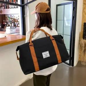 심플 데일리 무드 캔버스 소재 보부상 보스턴백 보스턴백 여행가방 큰가방 짐가방