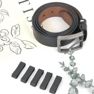 정장 교체용 수선 가죽 벨트 고리 5개입 검정 남성캐주얼밸트 튼튼한벨트 남성캐쥬얼벨트