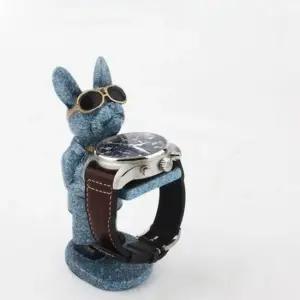 강아지 손목시계 거치대 워치 스탠드 수납 보관함 수평 각도 산업