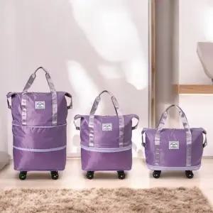 보스턴백 2단 확장 여행 가방 바퀴 달린 가방 2단확장여행가방 대용량보스턴백