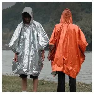 휴대용 등산 캠핑 양면 우비 판초우의 비옷
