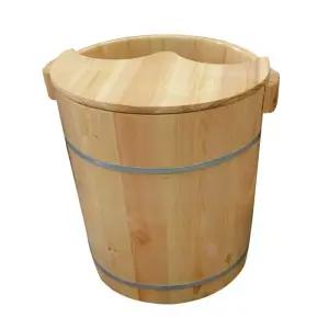 대야 발찜질 원형 나무통 사우나 족탕 욕실용 습식 물통