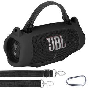 [미국배송] JBL CHARGE 6 휴대용 스피커와 호환되는 레바코트 실리콘 커버(블랙 커버)