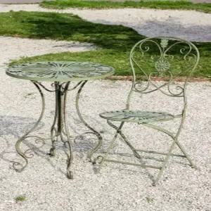 야외 철제테이블 카페 테이블 접이식 테이블의자 엔틱