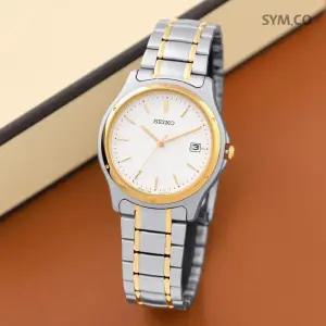 SCXA026 스피릿 뉴스탠다드 골드콤비 아날로그 남자 메탈 시계 d