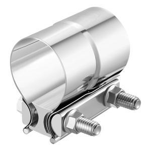 [미국배송] 이블 에너지 2인치 배기 클램프 파이프 머플러 촉매 변환기용 랩 조인트 밴드 클램프 스테인리스 스틸(1PCS 2.0인치)