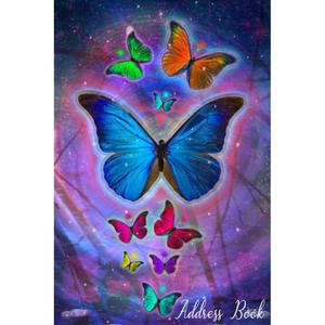 주소록: 노인과 여성을 위한 탭 대형 프린트 | 기념일과 생일을 포함한 모든 나비 주소 노트북을 정리하세요 사이즈 6x9, 110 페이지