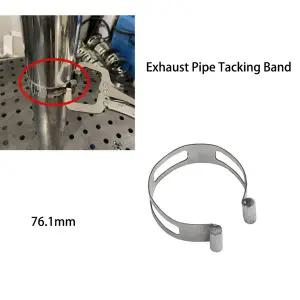 호환  배기 파이프 고정 밴드 클램프온 스테인리스 스틸 용접 및 제작용 포지셔닝 벨트 3인치76.1mm