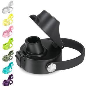 [미국배송] 하이드로 플라스크 와이드 마우스용 EIPOSAU 오토 플립 뚜껑 심플 모던을 위한 훌륭한 스파우트 언 및 기타 브랜드에 적합 버튼 잠금 기능이 있는 교체 뚜껑