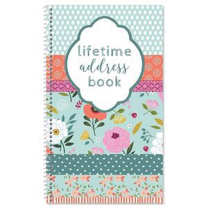 Current Chic Blooms 주소록 - 94페이지, 소형 12.7cm x 21.6cm(5인치 8-1 /2인치) 사이즈, 연락처, 주소, 이메일 및 전화번호를 위한 나선형 바운드 소프트 커버 오거나이저, 교체 스티커 50개