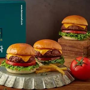 (담짜몰) 정통 미국식 수제 치즈 햄버거 밀키트 3인분