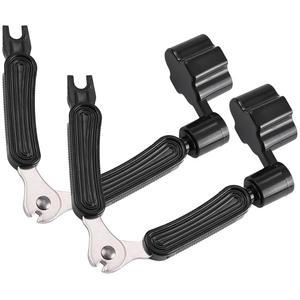 어쿠스틱 일렉트릭 기타를 위한 2팩 기타 스트링 와인더, 와인더 도구, 브리지 핀 풀러 및 커터, 3인치 1개 다기능 페그 튜너