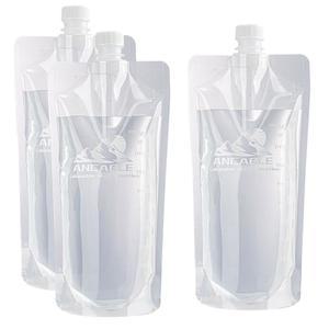 1L 접이식 물병, 3팩 초경량 - 32온스 대용량, 측정 저울, BPA 프리, 하이킹 및 여행에 이상적이며 어디서나 쉽게 수분을 공급할 수 있는 내구성과 누수 방지 설계