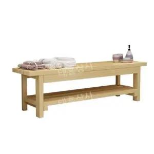 나무벤치 긴의자 편백나무 체어 단층 침대 카페 침실