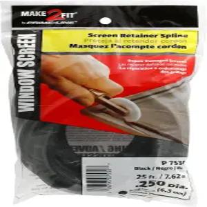 프라임 라인 P 7530 0.25인치 x 25피트 롤 블랙 스플라인(1롤)