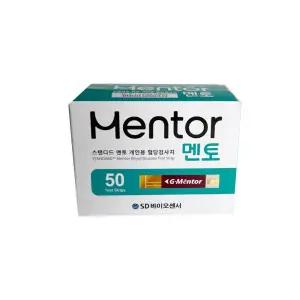 혈당검사지 스트립 스탠다드 멘토 당뇨 가정용 SD 50매 1회용 [fAC4A9F]