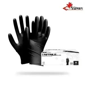 장갑팩토리 니트릴 라텍스장갑 200매 대용량 라텍스 니트릴장갑 고무 요리용 위생 1회용 쉐프 미용 실험 다용도 무분말