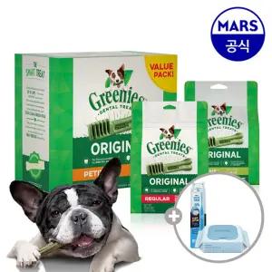 그리니즈 덴탈스틱 765g/1.02kg 골라담기+애견칫솔+베베숲물티슈