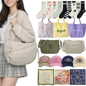 [10+20+5%] 봄신상 미리보기 스카프/양말/크로스백/운동가방/런닝백/볼캡/새내기