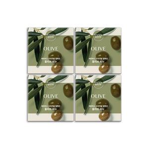 해피바스 올리브 에센스 비누 90g x4개