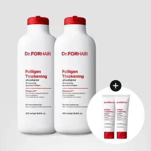 저자극 볼륨강화 탈모샴푸 폴리젠 씨크닝 샴푸 500mlx2(+70mlx2 추가증정)