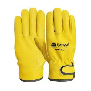 카멜로 알곤 산양피 용접장갑 작업 가죽장갑 890-LY