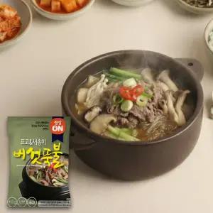 초원 정성온 버섯뚝불 410g 아이 반찬 버섯 뚝배기 불고기
