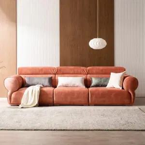 파르세 패브릭 4인용소파 코랄