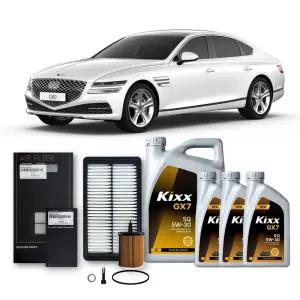 G80 RG3 2.5 터보 가솔린 (20-26년식) 킥스합성유+순정필터세트 5W30