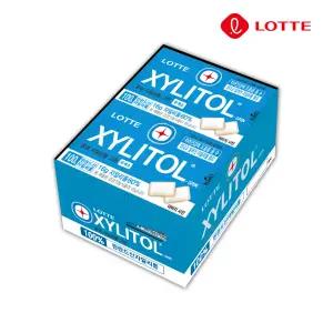 롯데 무설탕 자일리톨 그린 껌 1박스(12갑) 당뇨 간식 틀니 금연 자이리톨 붙지않는 치아