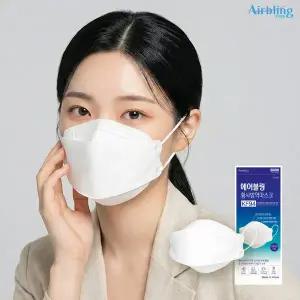 KF94 100% 국산 에어블링 황사 방역마스크 대형 100매
