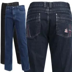중년청바지 남성블랙진 밑위긴 가을청바지 남자일자청 알마니아