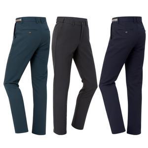 밴딩 일자 남자 기모 캐주얼 골프 스판 정장 바지 남성 겨울 방한 팬츠