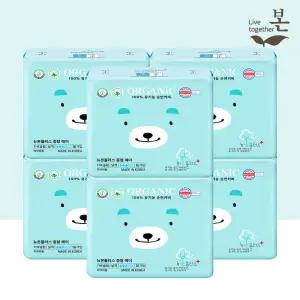 유기농본 뉴본플러스 유기농 생리대 중형 16P, 6팩