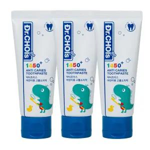 연세치과대학개발 어린이 초등학생 주니어 1450 고불소치약 3개+미니치약 1개