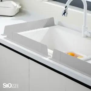 프리미엄 실리콘 싱크대 물막이 주방 씽크대 설거지 물튀김방지 가림막