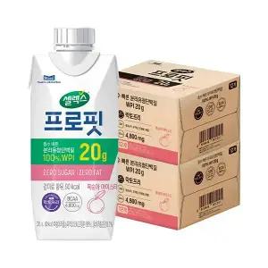 셀렉스 프로핏 웨이프로틴 복숭아 330ml, 24개